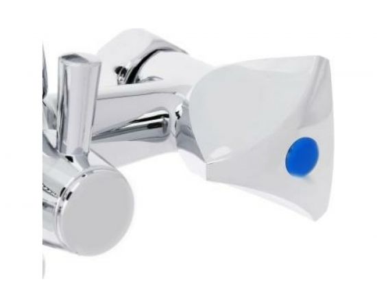 Смеситель для ванны СоюзКран с душем, круглый излив 40 см, резиновая кран-букса 1/2, хром, цинк SK08-S207 – изображение 3