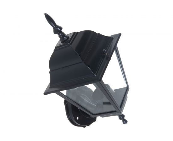 Садово-парковый светильник, четырехгранный на стену вверх 60W E27 230V, черный Feron 4101 11014 – изображение 3