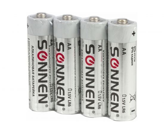 Батарейки SONNEN Alkaline, AAA алкалиновые, 4 шт., в блистере, 451088 – изображение 3