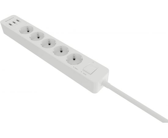 Удлинитель с USB зарядкой HARPER UCH-560 White H00003014 – изображение 4