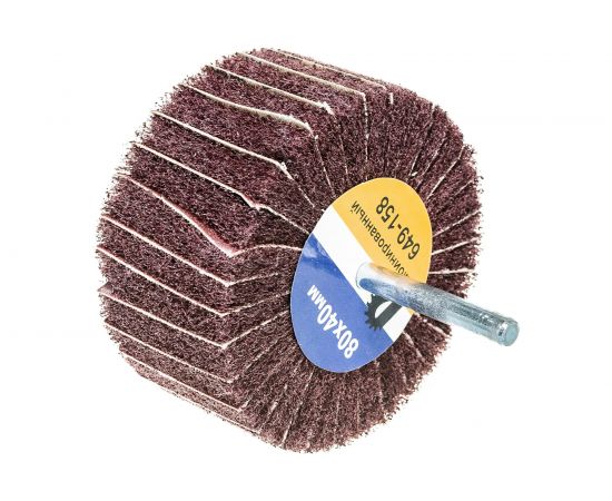 Круг лепестковый комбинированный с оправкой (80х40 мм) ПРАКТИКА 649-158 – изображение 4