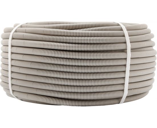 Гофрированная труба из ПВХ REXANT с зондом d 20 мм серая 100 м 28-0020-2 – изображение 4