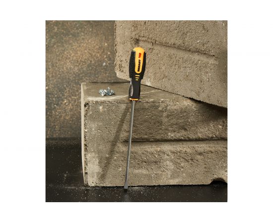 Шлицевая отвертка REXANT SL 6х200 мм, двухкомпонентная рукоятка 12-6432 – изображение 4