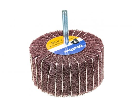 Круг лепестковый комбинированный с оправкой (80х40 мм) ПРАКТИКА 649-158 – изображение 5