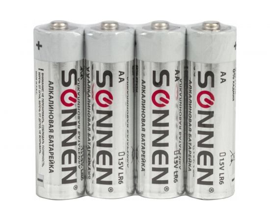 Батарейки SONNEN Alkaline, AAA алкалиновые, 4 шт., в блистере, 451088 – изображение 5