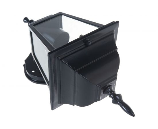 Садово-парковый светильник, четырехгранный на стену вверх 60W E27 230V, черный Feron 4101 11014 – изображение 5