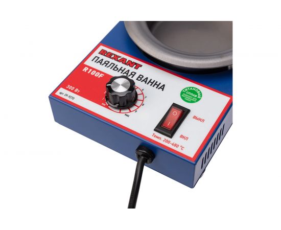 Паяльная ванна REXANT модель R100F, 300 Вт, 100 мм, 200-480 C, бессвинцовая 09-9270 – изображение 5