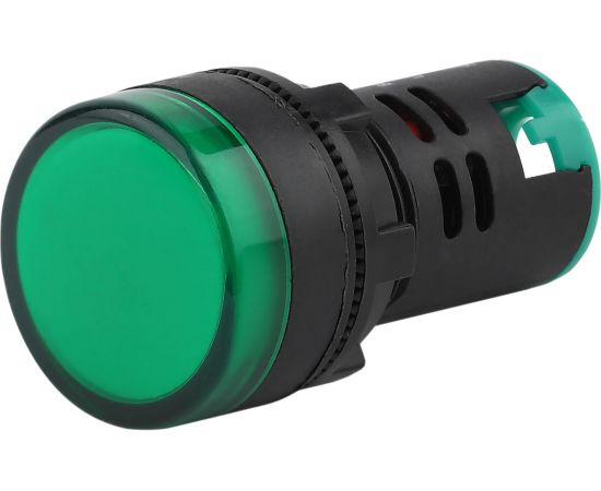 Лампа ЭРА AD22DS(LED)матрица, d=22мм, зеленый, 12В, AC/DC, 10/1000/12000 Б0045605 