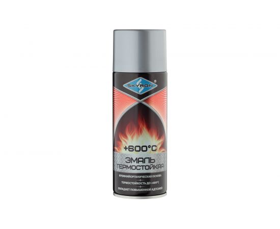 Термостойкая эмаль SKYRON серебристая SR-53002 