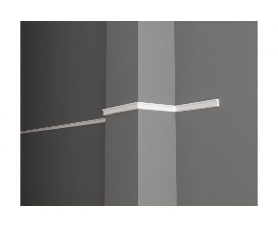 Стеновой молдинг Decor-Dizayn ударопрочный влагостойкий под покраску 19Х9Х2000 мм DD25 