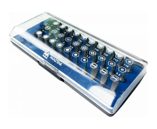 Набор вставок МАСТАК 1/4"", 31 предмет 058-00031C 