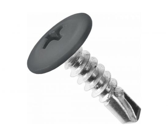 Саморез КРЕП-КОМП ПШC сверло 4,2х25 RAL7024 500шт пшс257024 