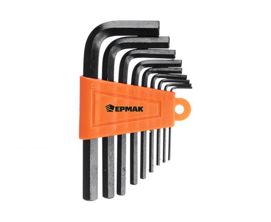 Набор ключей - шестигранников ЕРМАК 1,5-10мм, 9шт. (011) 657-011 