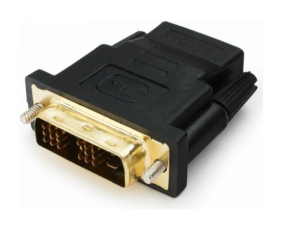 Переходник Cablexpert HDMI-DVI, 19F/19M, золотые разъемы, пакет A-HDMI-DVI-2 