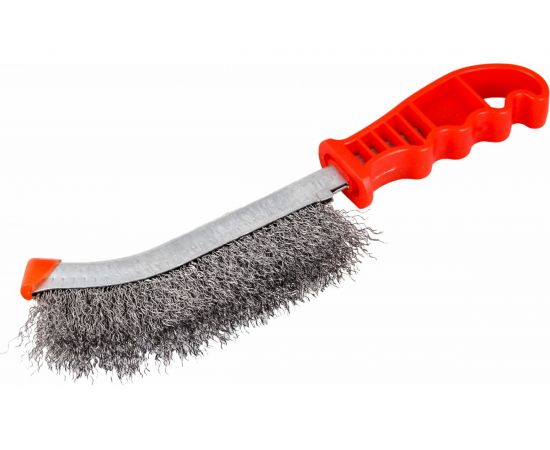 Щётка NORGAU с пластиковой рукояткой, стальная проволока 087602102 