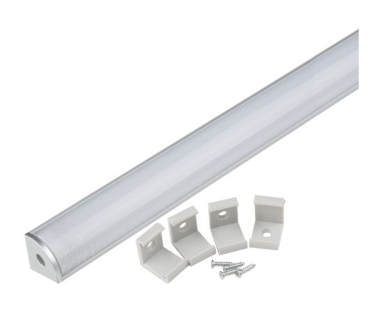 Профиль для светодиодной ленты Uniel с матовым экраном SILVER/FROZEN 200 POLYBAG UFE-K06 UL-00005028 