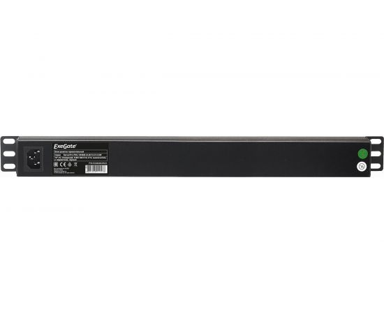Блок розеток ExeGate ServerPro PDU-19H808 Al-8C13-C14-SW, 19,1U, Алюминий, 8 IEC 320 C13, С14 280854 – изображение 2