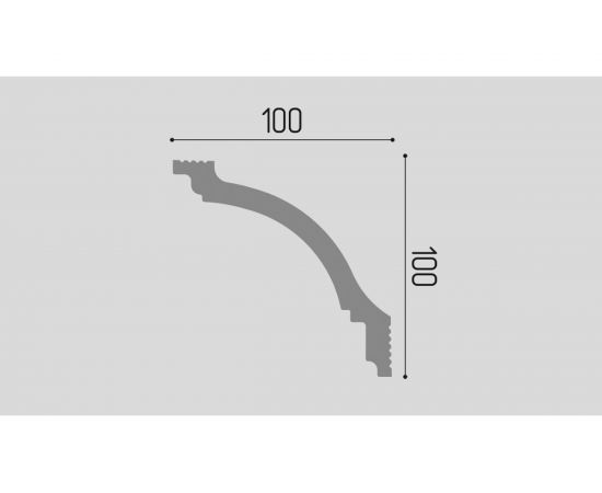 Карниз П08 Де-Багет 100/100 – изображение 2