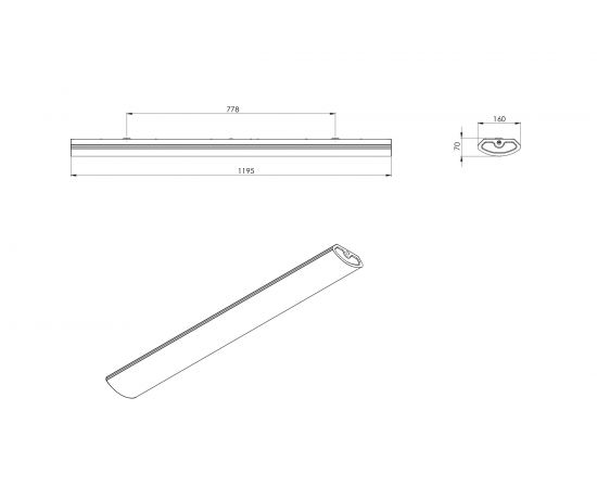 Светодиодный светильник Delta-Svet DL78-07-160х1195 6000113 – изображение 2