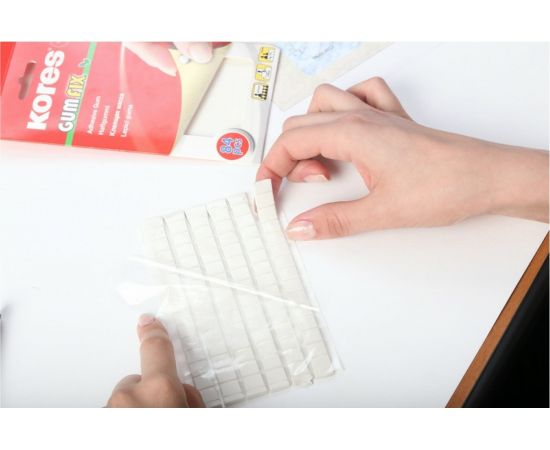 Клейкая лента-масса Kores Gum Fix удаляемая 84 шт/уп 81596 – изображение 2
