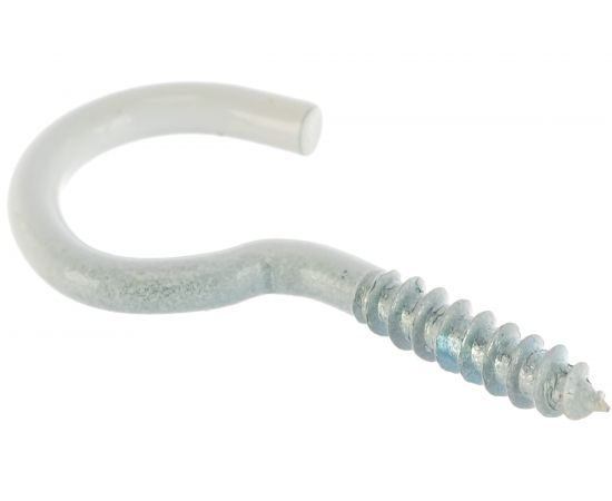 Крюк-шуруп ЕВРОПАРТНЕР белый d3,9хL40 в компл. c дюбелем MULTI 6x25 4шт. MP 304 17 – изображение 2