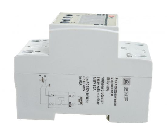 Реле напряжения EKF с дисплеем MRV 50A PROxima SQMRV-50A – изображение 3