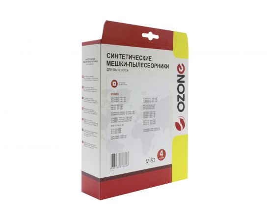 Мешки-пылесборники синтетические для пылесоса ZELMER (4 шт.) OZONE M-53 – изображение 3