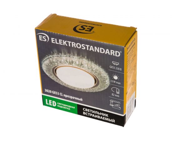 Встраиваемый светильник Elektrostandard 3020 GX53 CL прозрачный a035091 – изображение 3