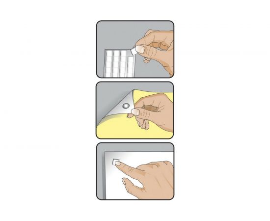 Клейкая лента-масса Kores Gum Fix удаляемая 84 шт/уп 81596 – изображение 3