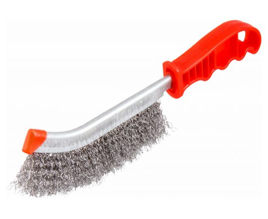 Щётка NORGAU с пластиковой рукояткой, стальная проволока 087602102 – изображение 3