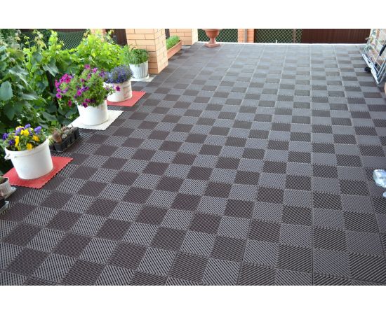 Модульное напольное покрытие ПластФактор City Ral 8025 в комплекте 9 шт. 4630027111647 – изображение 4