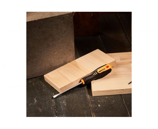 Шлицевая отвертка REXANT SL 5х100 мм, двухкомпонентная рукоятка 12-4722 – изображение 4