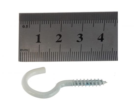 Крюк-шуруп ЕВРОПАРТНЕР белый d3,9хL40 в компл. c дюбелем MULTI 6x25 4шт. MP 304 17 – изображение 4