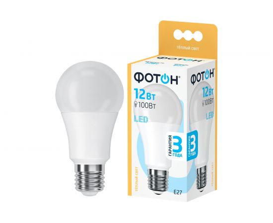 Светодиодная лампа ФОТОН LED A60 12W E27 3000K 22805 – изображение 4