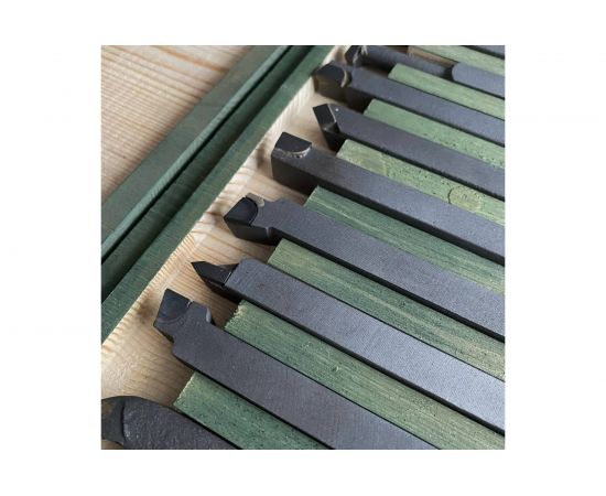 Набор токарных резцов по металлу 12 шт, 12x12 мм ООО ПЕТРО-ИНСТРУМЕНТ НРМ002x7396801 X7396801 – изображение 5