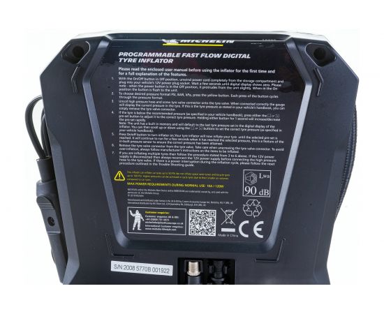 Воздушный цифровой программируемый компрессор MICHELIN, с выходом на 12В и USB 12266 – изображение 5