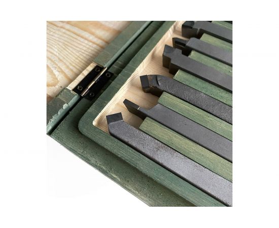 Набор токарных резцов по металлу 12 шт, 12x12 мм ООО ПЕТРО-ИНСТРУМЕНТ НРМ002x7396801 X7396801 – изображение 6