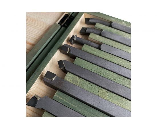 Набор токарных резцов по металлу 12 шт, 12x12 мм ООО ПЕТРО-ИНСТРУМЕНТ НРМ002x7396801 X7396801 – изображение 7