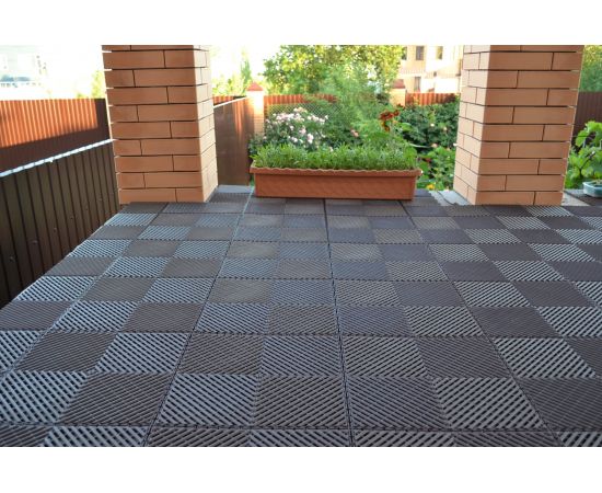 Модульное напольное покрытие ПластФактор City Ral 8025 в комплекте 9 шт. 4630027111647 – изображение 7