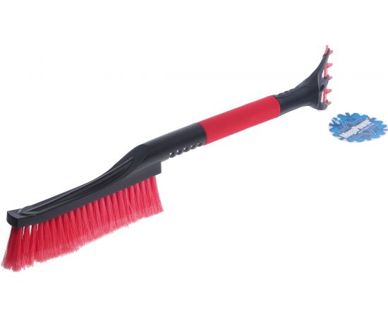 Щетка для снега MEGAPOWER M-71020RD со скребком и мягкой ручкой BLACK RED SF-X20RD 