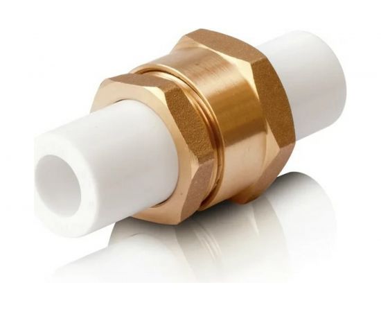 Разъемная американка Blue Ocean разборная, полипропиленовая - 32х32 PPRF/UA(W)-2-32х32 