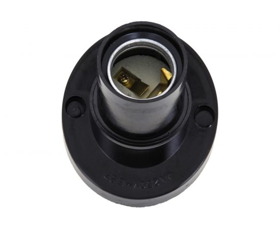 Наклонный карболитовый наклонный патрон EKF Е27 черный LHC-E27-wi-s 