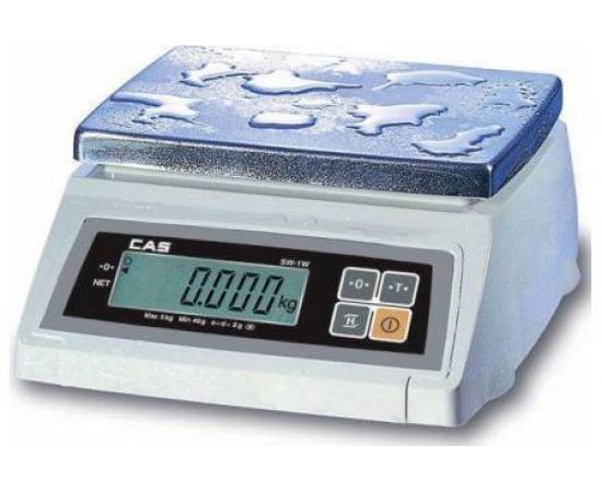 Настольные пылевлагозащищенные весы CAS SW-10W один дисплей 77-00032232 