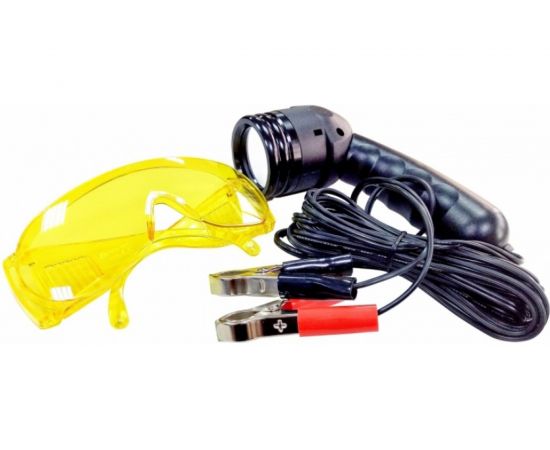 Ультрафиолетовый фонарь и очки для поиска утечек фреона МАСТАК 105-70000 