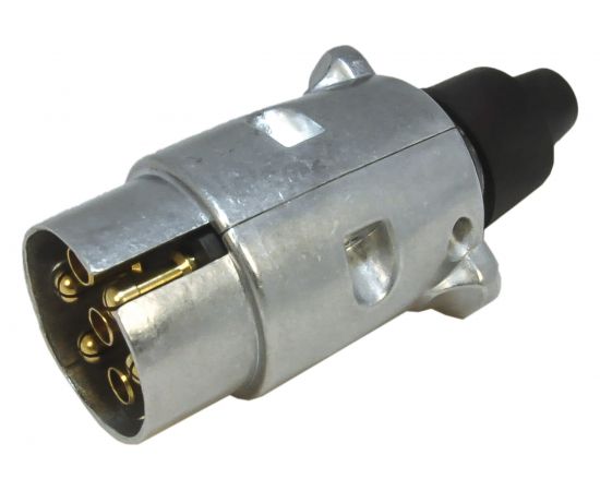 Соединительная вилка прицепа АВТОЭЛЕКТРИКА (12081) КАМАЗ/МАЗ, 7-и контактная, металл ПС300А3-150 