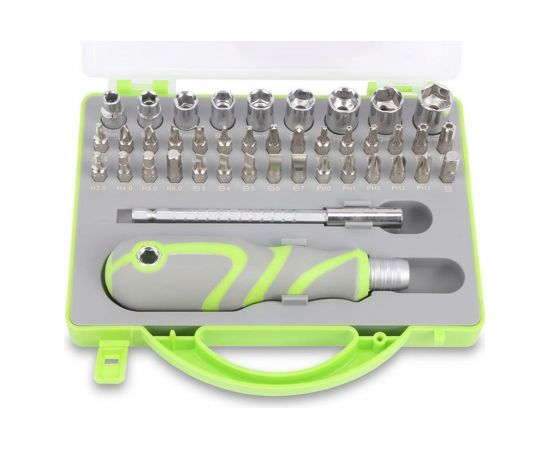 Отвертка с набором бит и торцевыми головками GOODKING 41 предмет O-10041 