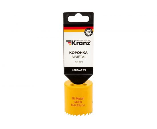Коронка биметаллическая 44 мм KRANZ KR-92-0221 