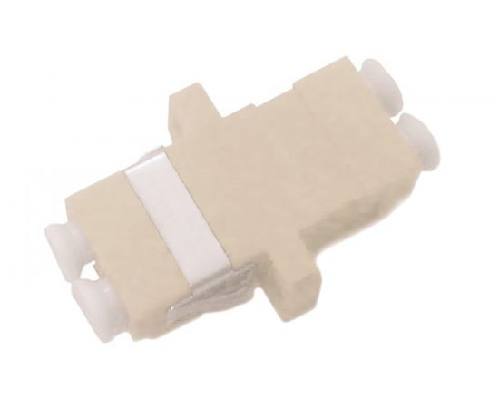 Оптический проходной адаптер LC-LC Hyperline, FA-P11Z-DLC/DLC-N/WH-BG MM, duplex, корпус 242822 