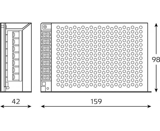 Блок питания Gauss Basic 12V 100W IP20 1/50 BT505 – изображение 2