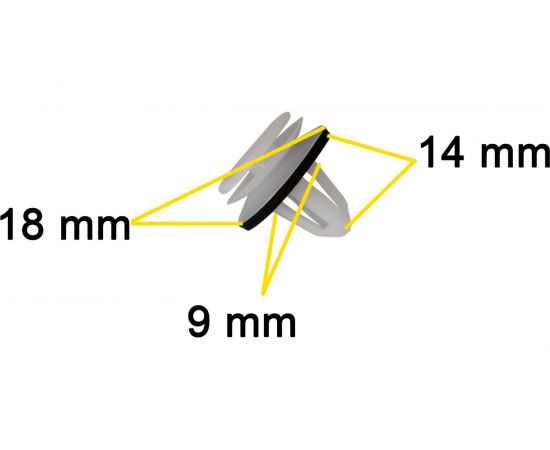 Автокрепеж для VAG 10 шт 6X0868243A КрепАвто 1297 – изображение 2